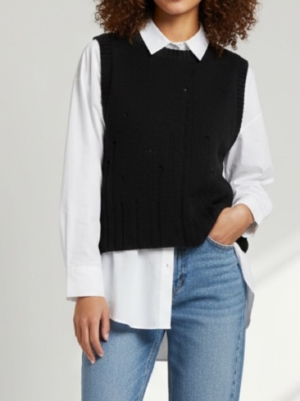 Wild Fable | Target Black jumper vest sweater size extra small